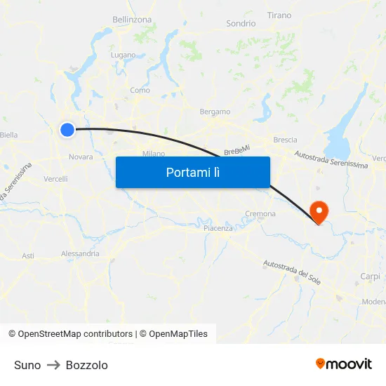 Suno to Bozzolo map