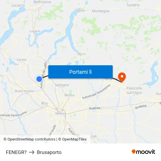 FENEGR? to Brusaporto map