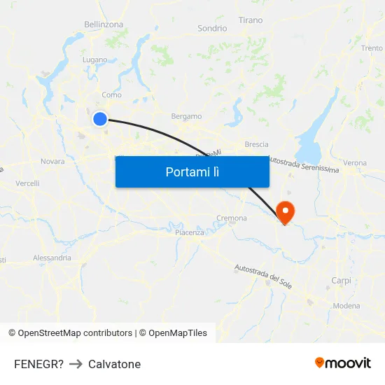 FENEGR? to Calvatone map