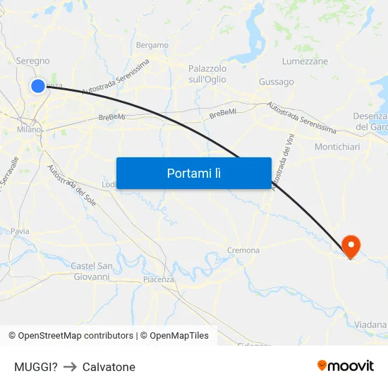 MUGGI? to Calvatone map
