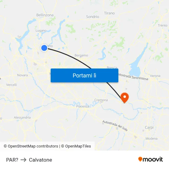 PAR? to Calvatone map