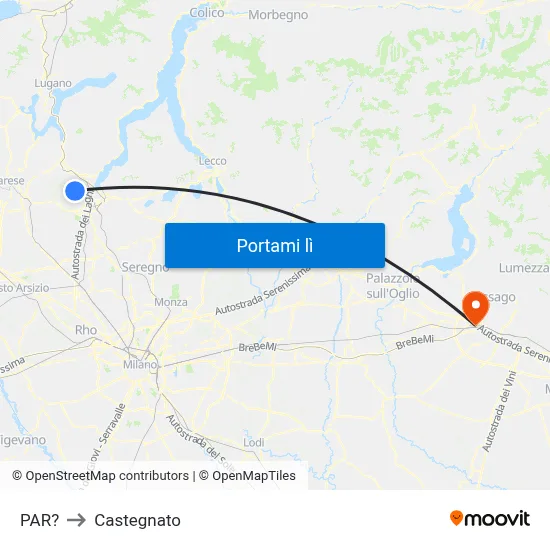 PAR? to Castegnato map