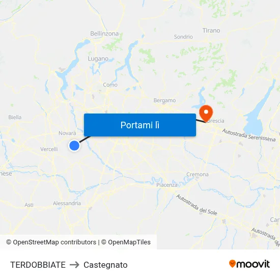 TERDOBBIATE to Castegnato map