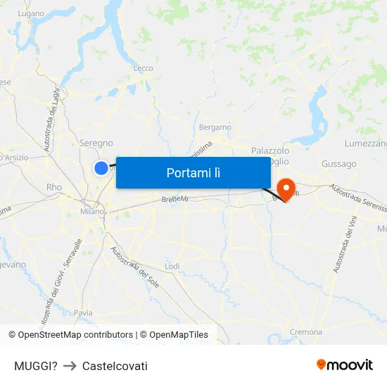 MUGGI? to Castelcovati map