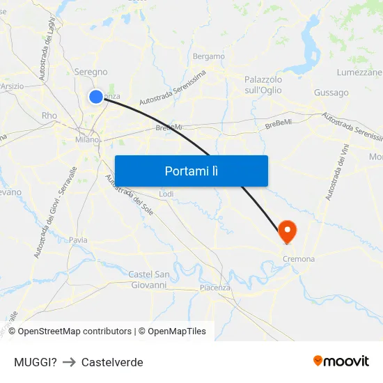 MUGGI? to Castelverde map