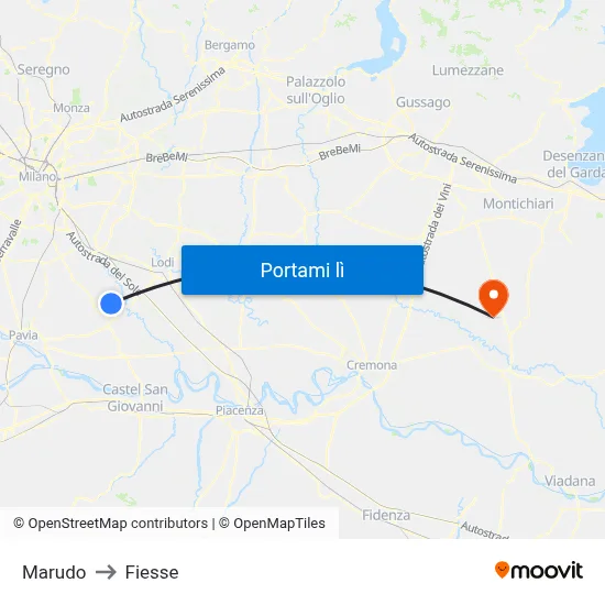 Marudo to Fiesse map