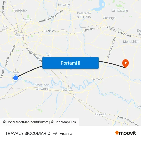 TRAVAC? SICCOMARIO to Fiesse map