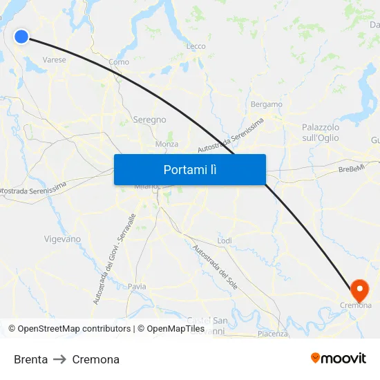 Brenta to Cremona map