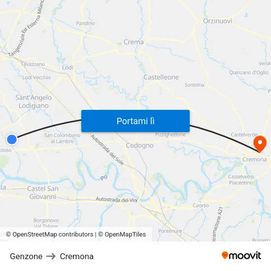 Genzone to Cremona map
