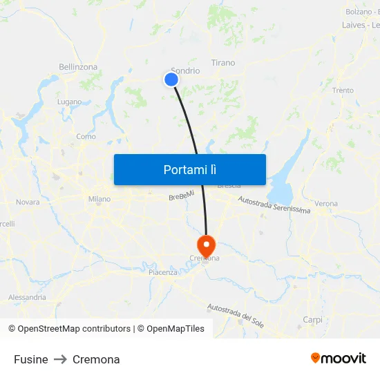Fusine to Cremona map