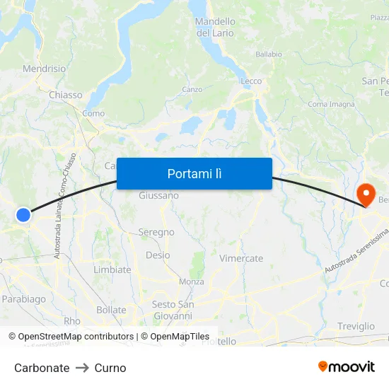 Carbonate to Curno map
