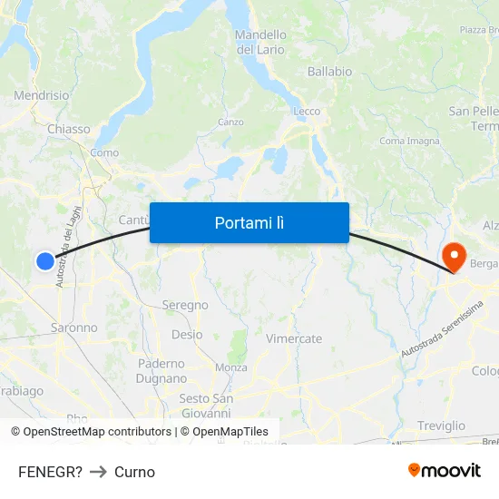 FENEGR? to Curno map