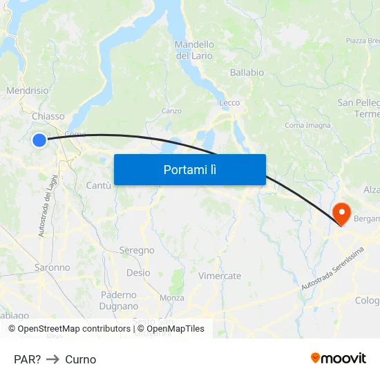 PAR? to Curno map