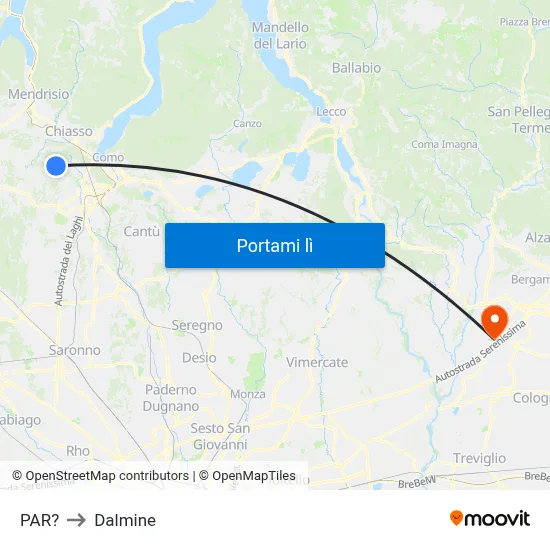 PAR? to Dalmine map