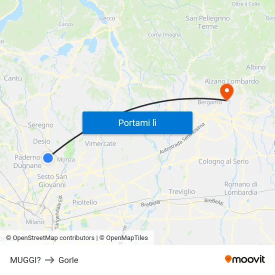 MUGGI? to Gorle map