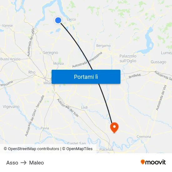 Asso to Maleo map