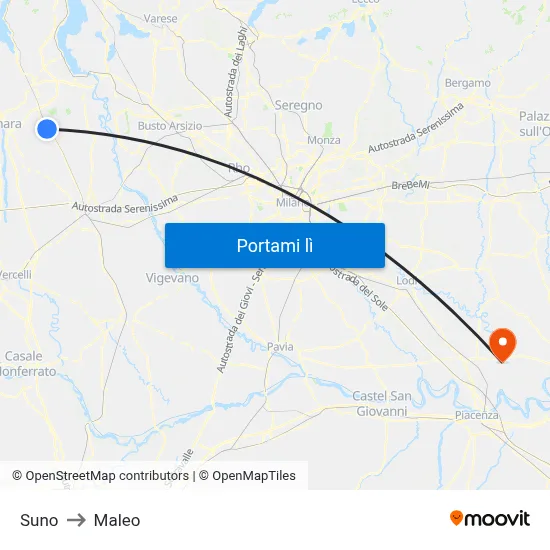 Suno to Maleo map