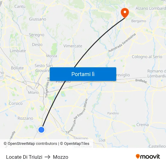 Locate Di Triulzi to Mozzo map
