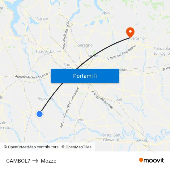 GAMBOL? to Mozzo map
