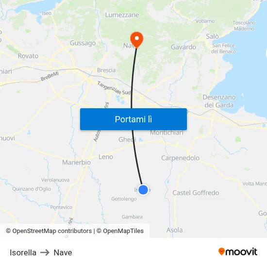 Isorella to Nave map
