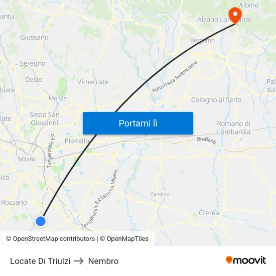 Locate Di Triulzi to Nembro map