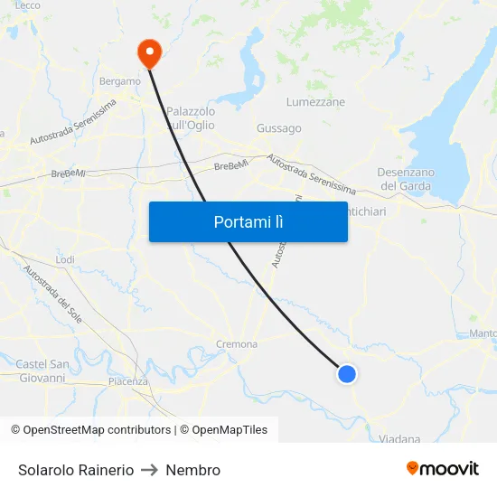 Solarolo Rainerio to Nembro map