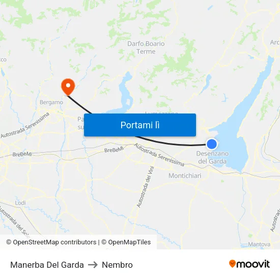 Manerba Del Garda to Nembro map