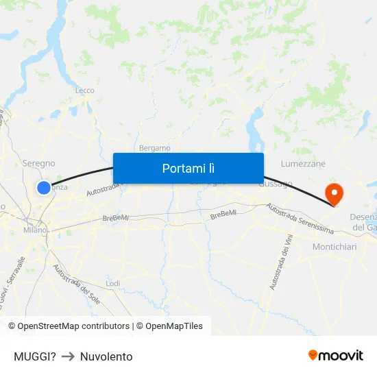 MUGGI? to Nuvolento map