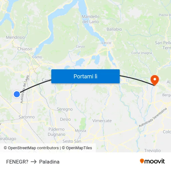 FENEGR? to Paladina map