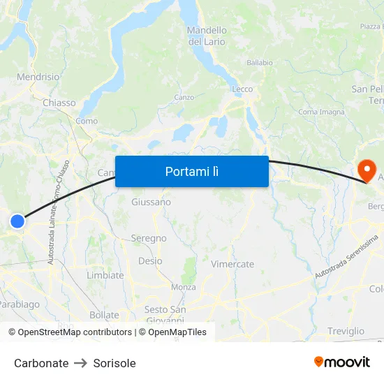 Carbonate to Sorisole map