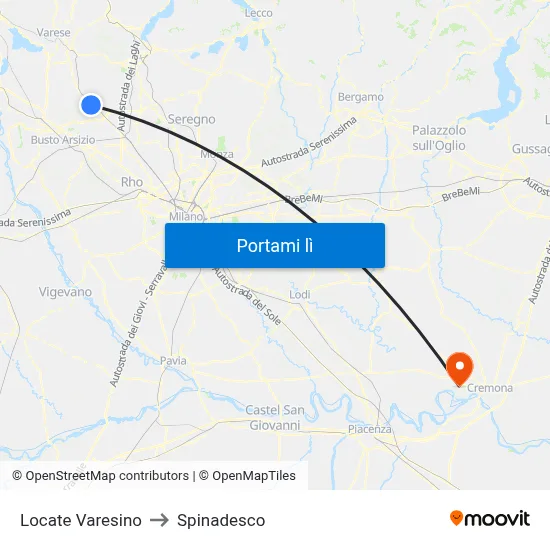 Locate Varesino to Spinadesco map