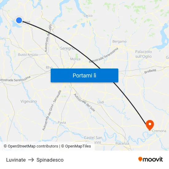 Luvinate to Spinadesco map