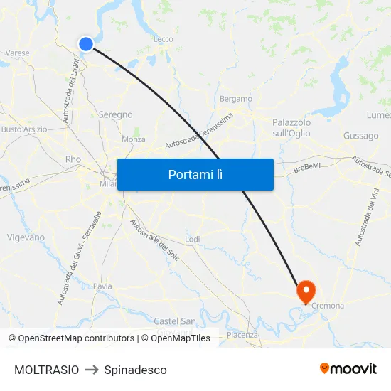 MOLTRASIO to Spinadesco map