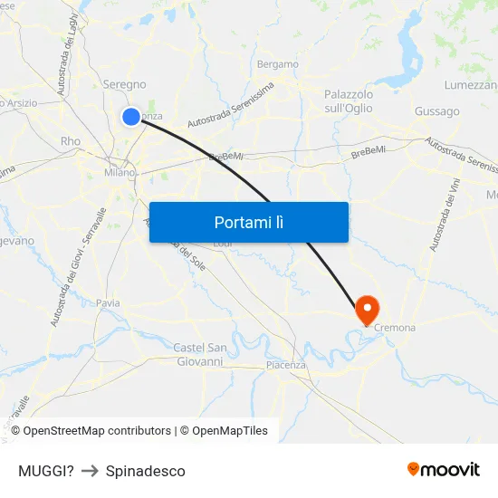 MUGGI? to Spinadesco map