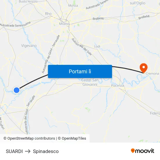 SUARDI to Spinadesco map