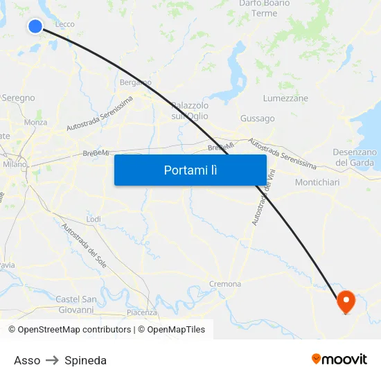 Asso to Spineda map
