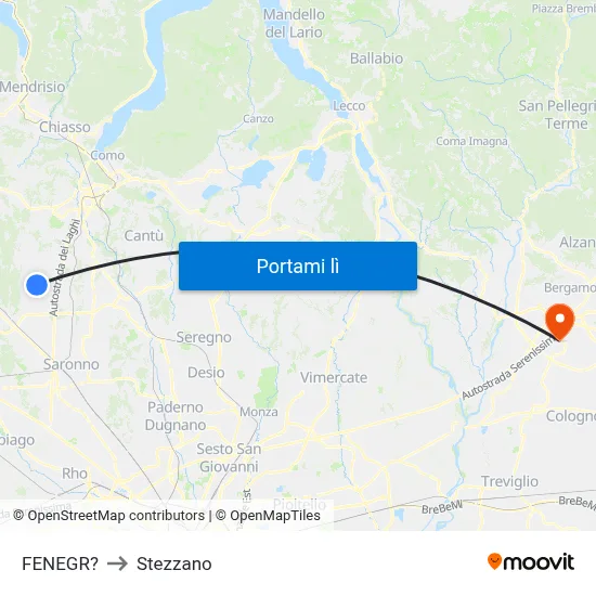 FENEGR? to Stezzano map