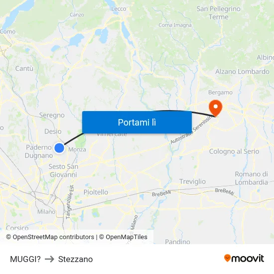 MUGGI? to Stezzano map