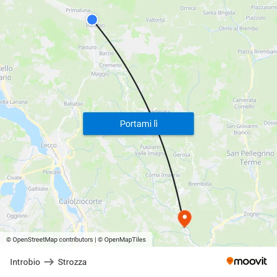 Introbio to Strozza map