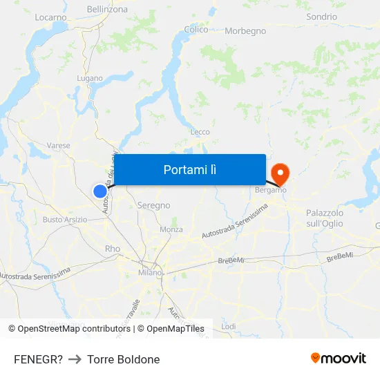 FENEGR? to Torre Boldone map