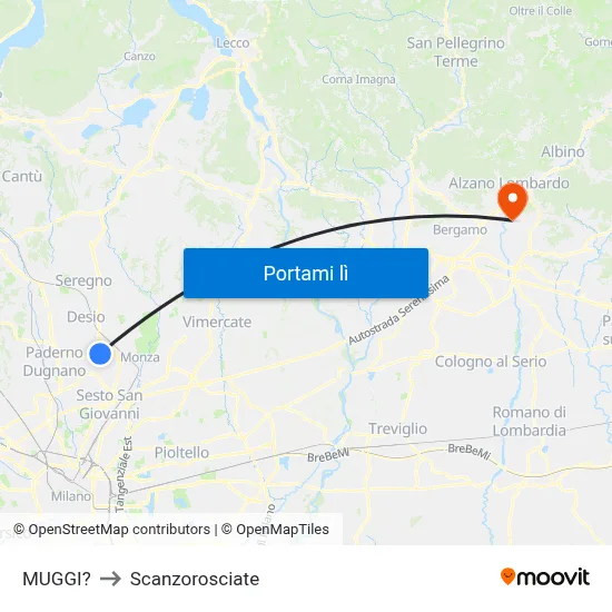 MUGGI? to Scanzorosciate map