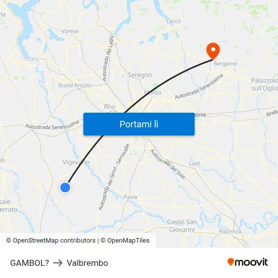 GAMBOL? to Valbrembo map