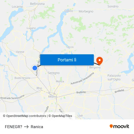 FENEGR? to Ranica map