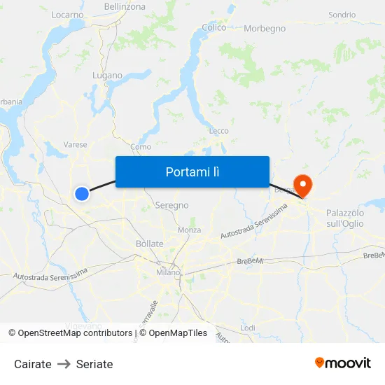 Cairate to Seriate map