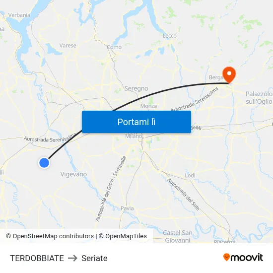 TERDOBBIATE to Seriate map