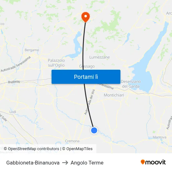 Gabbioneta-Binanuova to Angolo Terme map