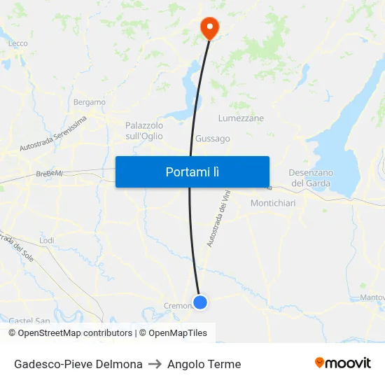 Gadesco-Pieve Delmona to Angolo Terme map