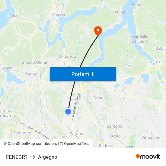 FENEGR? to Argegno map