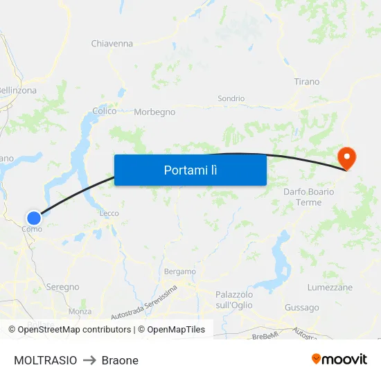 MOLTRASIO to Braone map