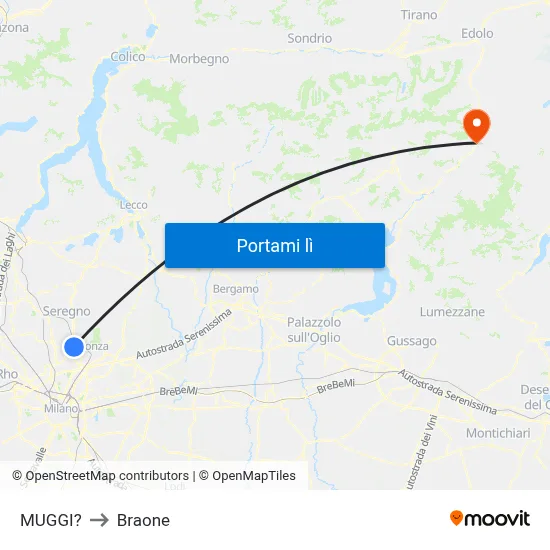 MUGGI? to Braone map